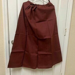 New Indian Pakistani saree petticoat in fine cotton in brown color #469